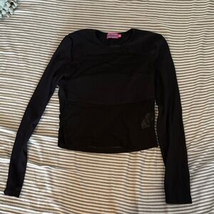 edikted black long sleeve top!